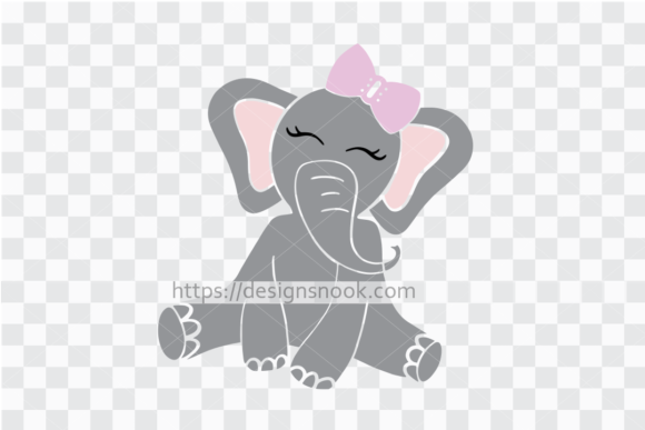 Baby Elephant Svg, Female Elephant Svg