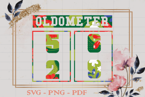 Birthday Gift 69 Oldometer SVG