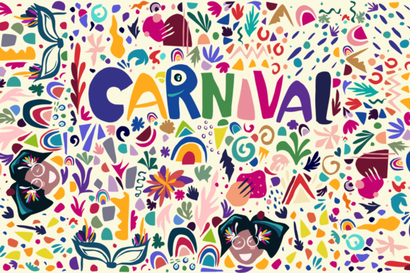 Carnival Abstract: A Bold Embroidery Design