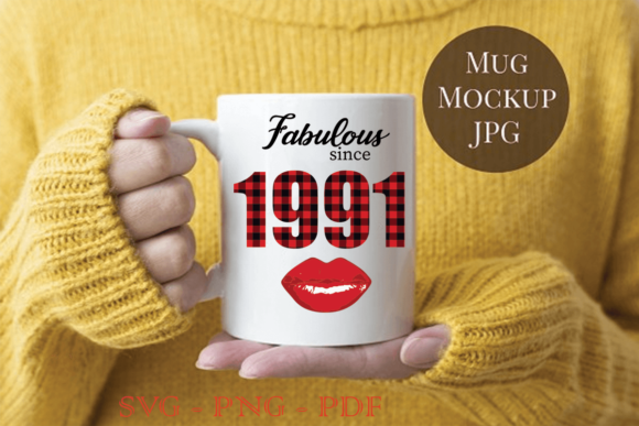 Fabulous Since 1991 Birthday Gift SVG