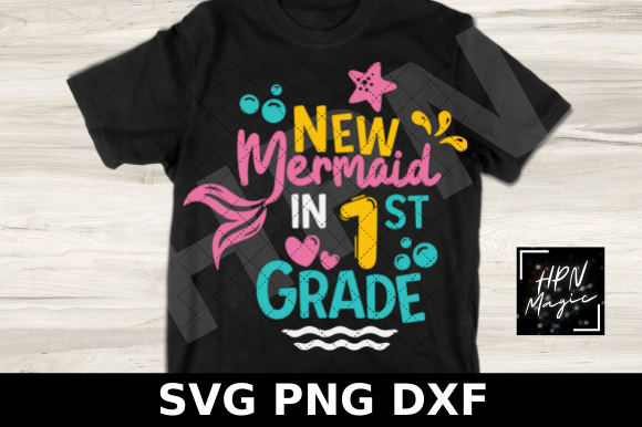 New Mermaid in 1st Grade SVG