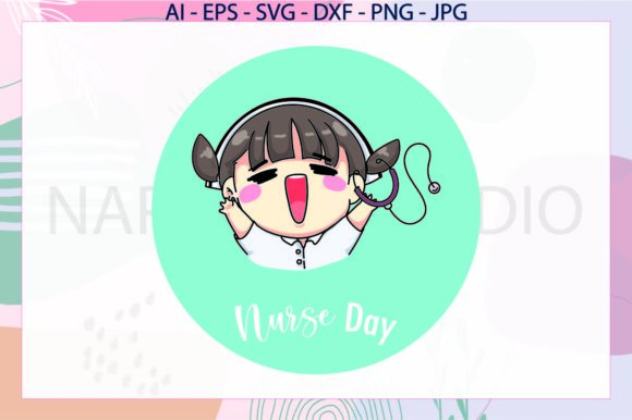 Nurse Cute Svg Sticker