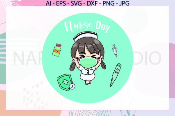 Nurse Day Cute Svg Sticker