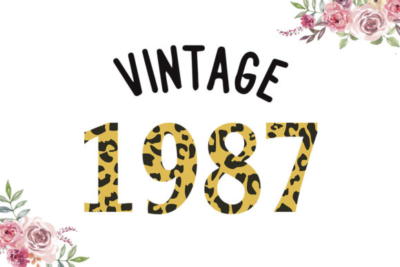 Vintage 1987 Leopard Font