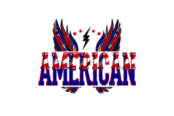 Wings Angel Flag Day America